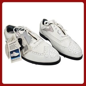 Dunlop Fuzzy Zoeller Wingtip Golf Shoes 8.5 Men White NWT